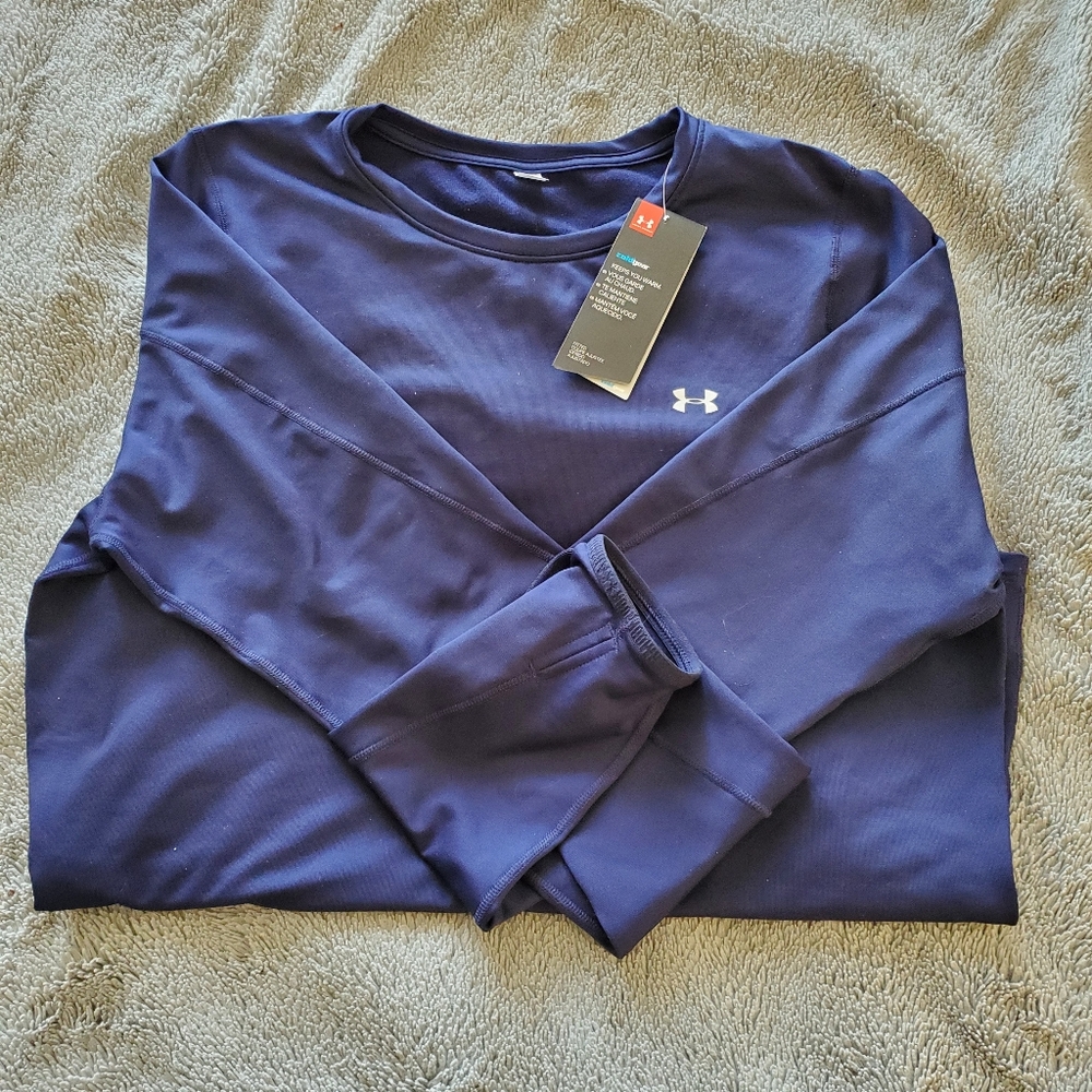 Under Armour Coldgear lds fitted long sleeve top XL navy
